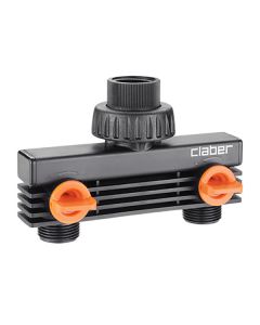 2-Way distributor ¾" with valves