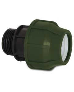 Connector to a 1" screw thread (male)
