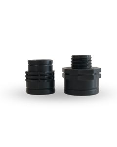 Connection kit for transition to 1" male thread