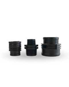 Connection kit for transition to 1 ¼" male thread