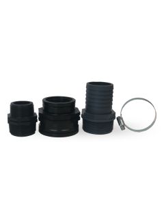 Connection kit for a 50 mm garden hose