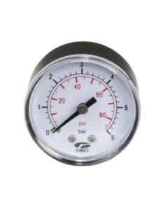 Manometer 0-6 bar - Achteraansluiting 1/4"