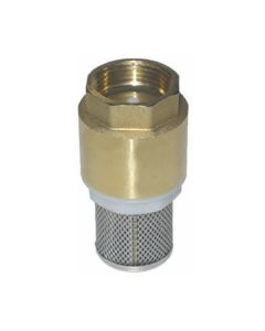 Suction strainer with foot valve