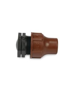 End cap for a 16 mm drip hose