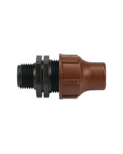 Connector to a ¾" screw thread (male)