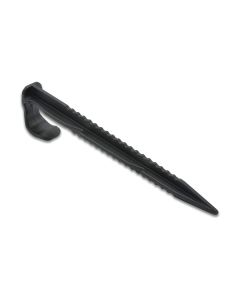Ground clamp for a drip hose