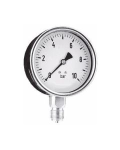 Pressure gauge 0-10 bar - Bottom connection