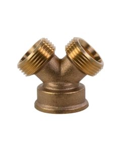 2-Way distributor brass ¾"