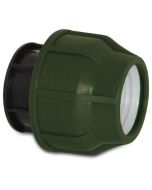 End cap for an LDPE pipe