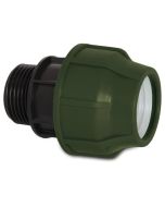 Connector to a 1" screw thread (male)