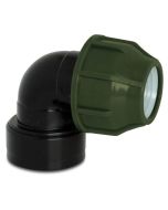 Elbow connector to a 1" screw thread (female)