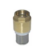 Suction strainer with foot valve