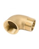 Elbow brass 2" (female and male threads)